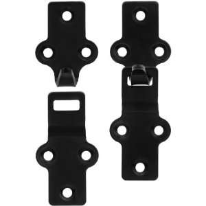 Heavy Duty Screen & Storm Window Hanger Set With Black Painted Finish.