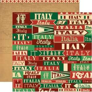  Travelogue Italy 12 x 12 Double Sided Paper Arts, Crafts 