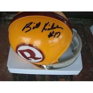  Signed Billy Kilmer Mini Helmet   Coa   Autographed NFL 