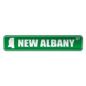   NEW ALBANY ST  STREET SIGN USA CITY MISSISSIPPI