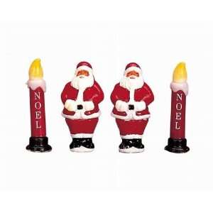  Lemax Village Collection Yard Light Santa Candle NEW