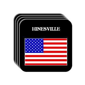  US Flag   Hinesville, Georgia (GA) Set of 4 Mini Mousepad 