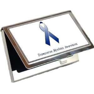 Transverse Myelitis Awareness Ribbon Business Card Holder