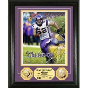  Chad Greenway 24KT Gold Coin Photo Mint 