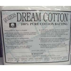   Cotton Quilt Batting White Crib Size 46 x 60 Arts, Crafts & Sewing