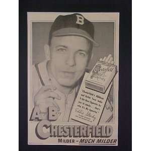 Eddie Stanky 2nd Baseman Boston Braves 1949 Chesterfield Cigarette 14 