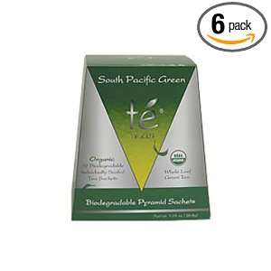 Te Teas Premium Whole Leaf Tea, Organic South Pacific Green, 12 Count 