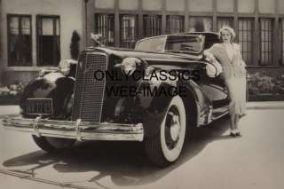 MARLENE DIETRICH 1935 CADILLAC CAR PHOTO AUTOMOBILIA  