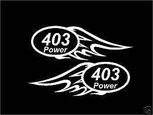403 Power Decal for Pontiac Trans Am 6.6 Olds  