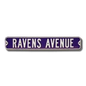   Ravens Avenue Sign 6 x 36 NFL Football Street Sign