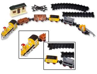 26 Piece Battery Powered Large Train Set With Authentic Train Sounds 