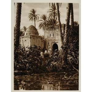  1924 Architecture Tozeur Oasis Tunisia Photogravure 