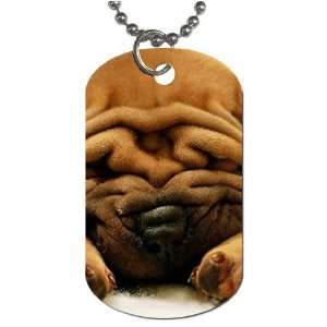  Shar pei puppy Dog Tag with 30 chain necklace Great Gift 