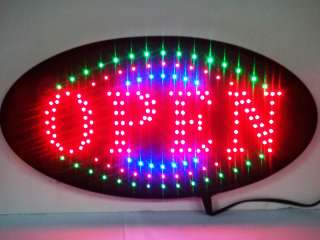 LED Neon Light Animated Motion OPEN Business Sign R161B  