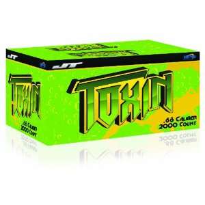  JT Toxin Paintballs   Green Shell, Yellow Fill   2,000 