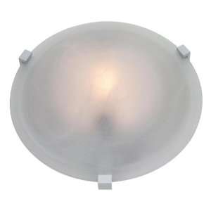  Access Lighting 50062 WH/ALB One Light White Bowl Flush 