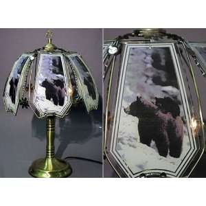  Black Bears Touch Lamp ET BE1 Select Base Finish Polished 