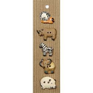  Ceramic Buttons   African Animals Style 253 Arts, Crafts 