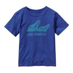 Patagonia Kids   Baby Live Simply Dolphins T Shirt   Imperial Blue