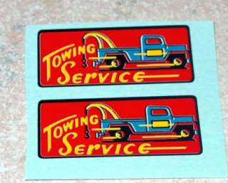 Marx Towing Service (Willys Jeep) Replacement Decals  