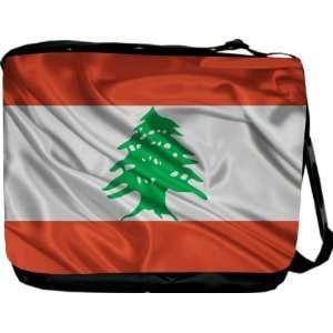 Lebanon Flag Messenger Bag   Book Bag   School Bag 