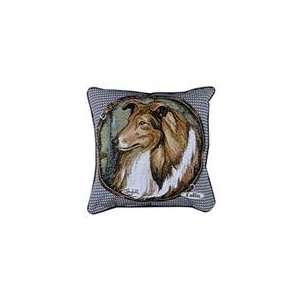  Collie Dog Animal Decorative Throw Pillow 17 x 17