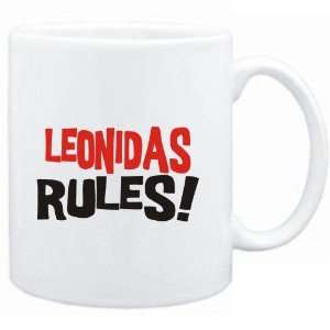  Mug White  Leonidas rules  Male Names Sports 