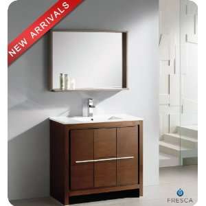   43 Wood Vanity with Mirror, Sink, Countertop, P Trap,
