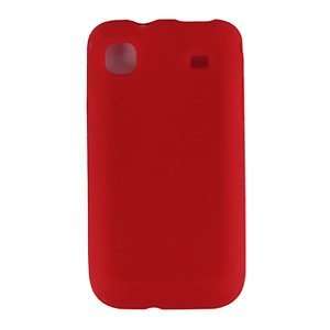   Red Soft Clear Gel Skin Case for SAMSUNG VIBRANT T959 