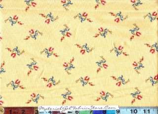Moda Charlevoix Fabric ~ 14693 18 Sunshine Roses Yellow  