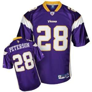  Adrian Peterson Purple Reebok NFL Premier Minnesota 