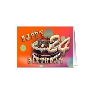   Cake chocolate care birthday card celebration Card Toys & Games