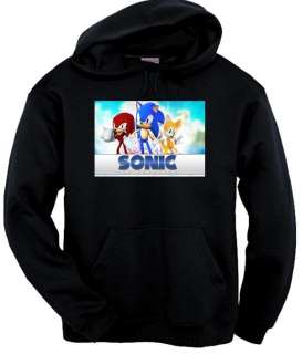 Sonic the Hedgehog Cast Pullover Hoodie w/ FREE TOTE U pick your size 