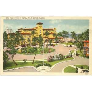  1940s Vintage Postcard The Pancoast Hotel   Miami Beach 