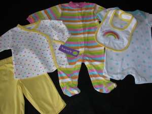 NWT CARTERS BABY 5PC LAYETTE SET 0 3 MONTHS GIFT  