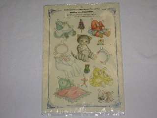 1985 BABY KITTY CUCUMBER PAPER DOLL UNCUT MIP  