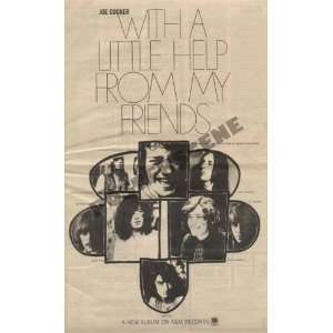  Joe Cocker Jimmy Page LP Promo Ad Poster 1969