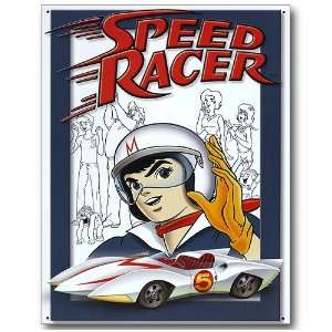 Nostalgic Speed Racer Tin Sign  Speed Racer Gang 