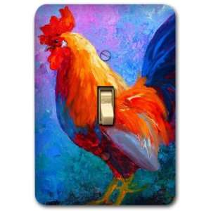  Rooster Farm Animal Country Metal Light Switch Plate Cover 