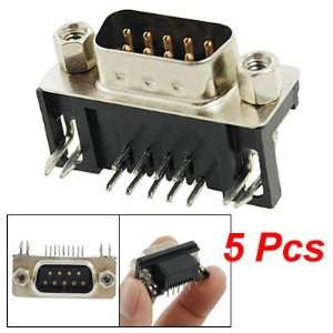   Pcs DB9 9 Pin Male Right Angle Solder Type Connectors Electronics