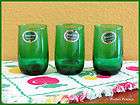 Forest Green 5 Boopie Juice Glasses ~ Anchor Hocking  