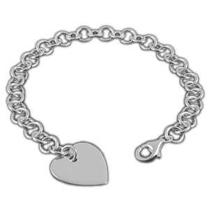  MELINA bracelet belcher heart 7.7 inch   19,5 cm 7,2mm 