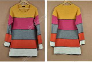 New Women Korea Casual Color Sweater Knitwear Top 2C  