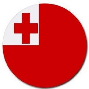  Tonga Flag Round Mouse Pad