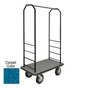  Easy Mover Bellman Cart Black, Blue Carpet, Black Bumper 