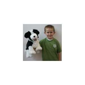 Playful Puppies   Large Border Collie Dog Hand Puppet