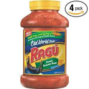 Ragu Old World Style Pasta Sauce, Sweet Tomato Basil, 45 Ounce Jars 