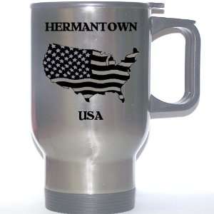   Flag   Hermantown, Minnesota (MN) Stainless Steel Mug 