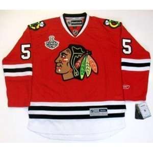 Ben Eager Chicago Blackhawks 2010 Cup Rbk Jersey   Small