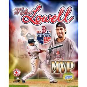 Mike Lowell   2007 World Series MVP Potrait Plus Finest LAMINATED 